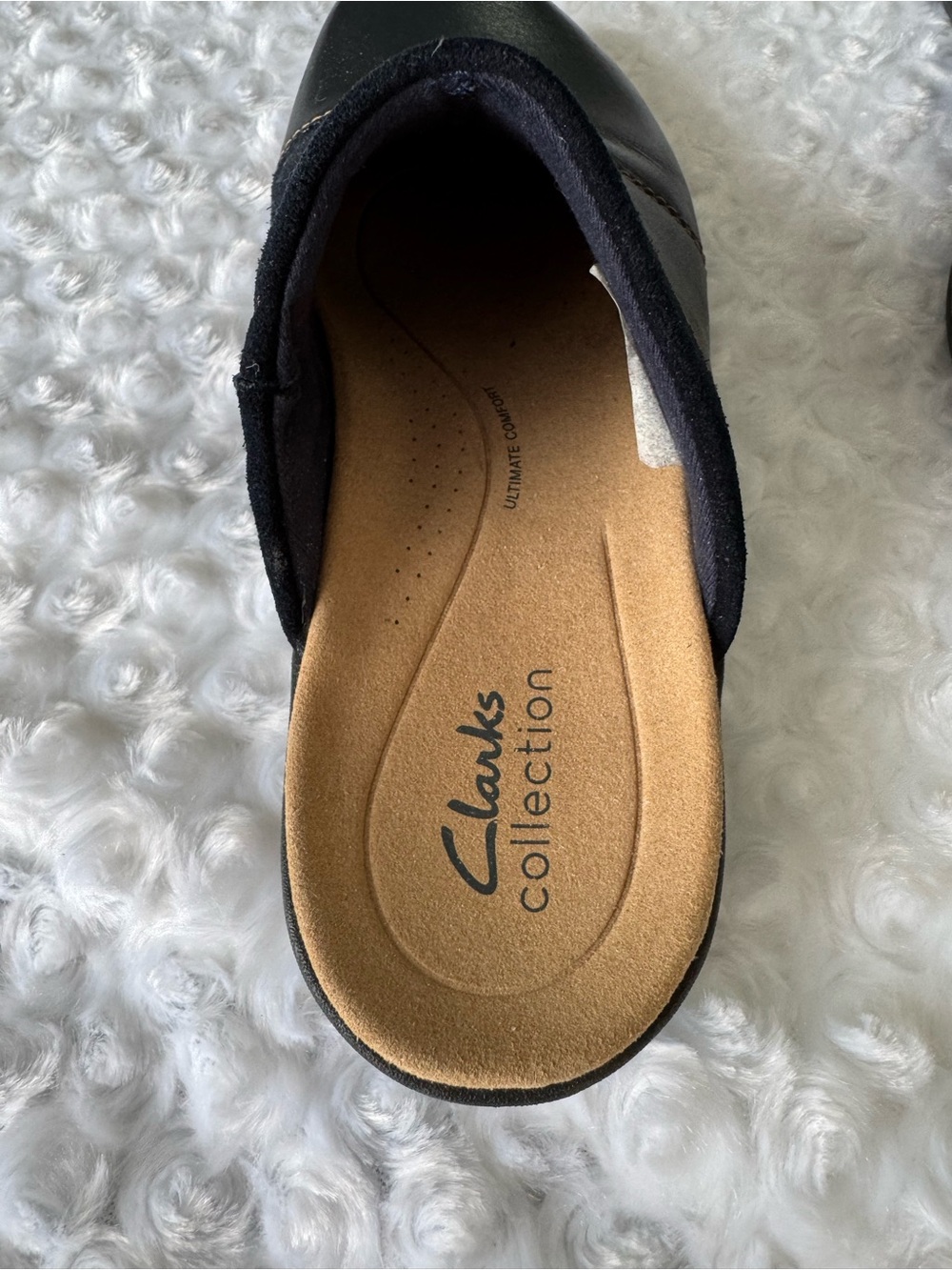 Clarks Collection Navy Blue Slip-On Clogs - Picture 8 of 11